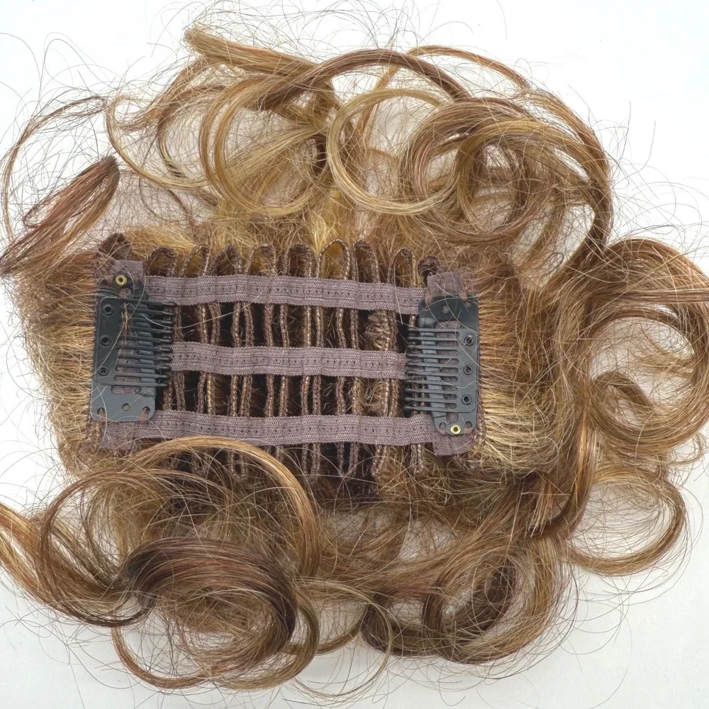 Raquel Welch Whimsy Hair Piece Topper Clip In Auburn Brown Blend‎ 9638
